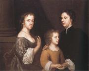 Mary Beale Self-Portrait with her Husband,Charles,and their Son,Bartholomew oil painting reproduction